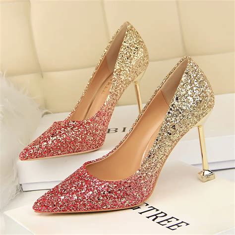 Glittery heels