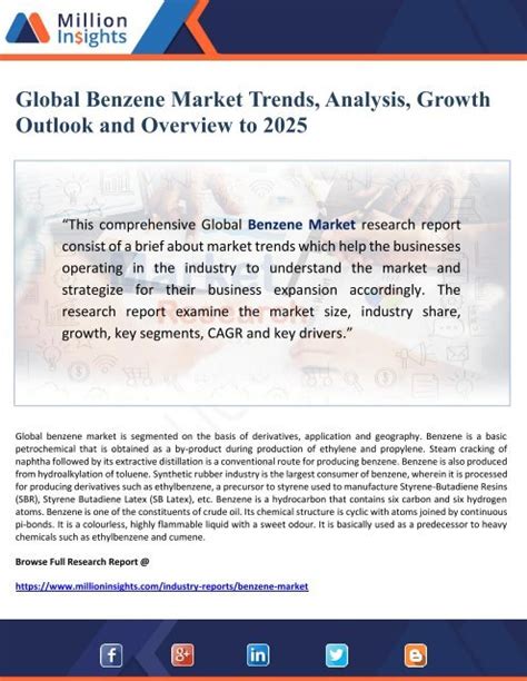 Global Benzene Market Overview