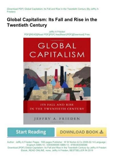 Global Capitalism: Its Fall and Rise in the Twentieth Century Ebook Epub
