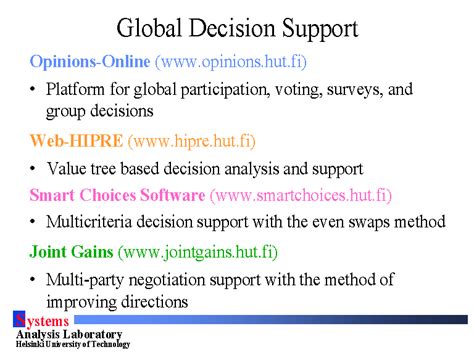 Global Decisions Doc