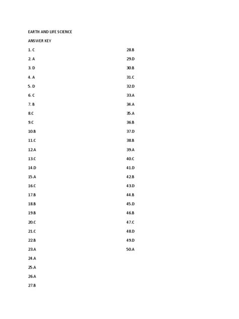 Globe Life Science Answers PDF