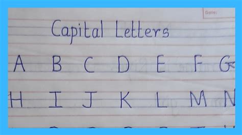 Gloriole Capital Letters Writing Reader