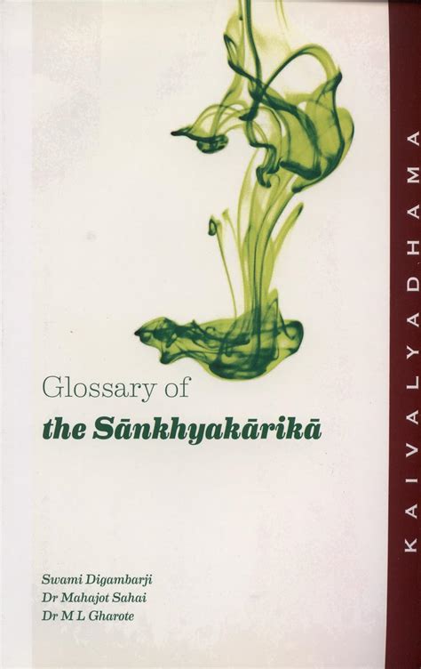 Glossary of the Sankhyakarika Epub