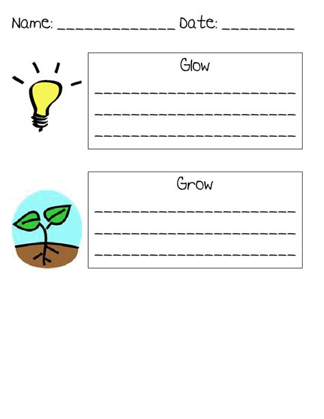 Glow And Grow Template