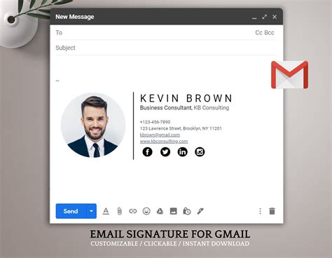 Gmail Signature Template Free