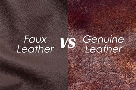 Go for genuine or high-quality faux leather: