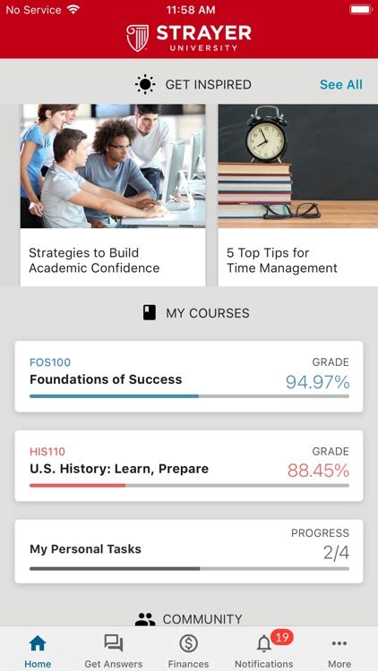 Go to the Strayer University website.