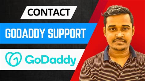 Screenshot of GoDaddy's contact support page