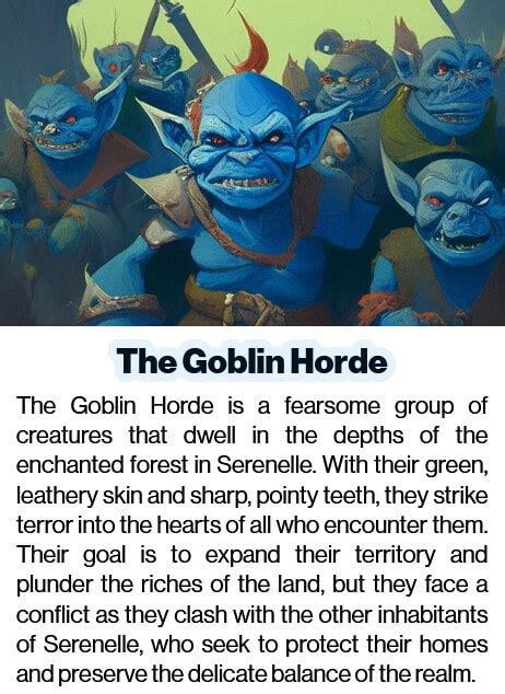 Goblins: Mischievous Inhabitants of the Supernatural Realm