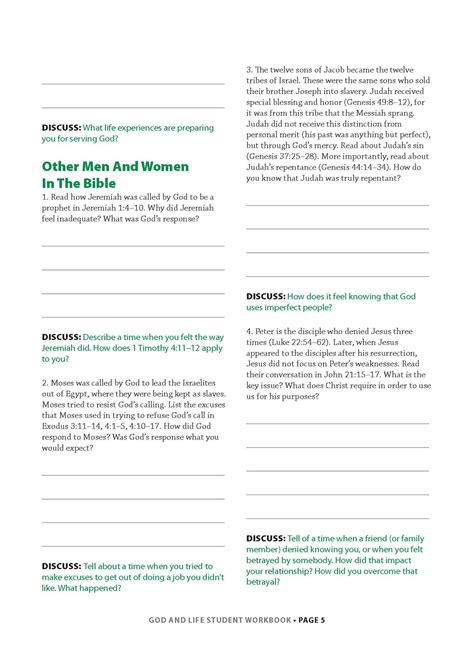 God And Life Student Workbook Answers Epub