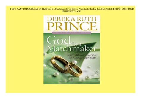 God Is a Matchmaker Seven Biblical Principles for Finding Your Mate Kindle Editon