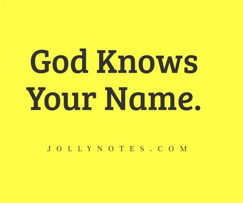 God Knows My Name Doc