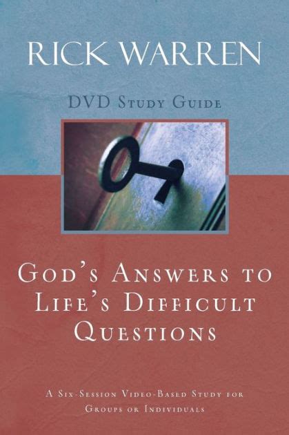 God s Answers to Life s Difficult Questions Study Guide PDF