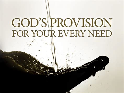 God s Provision in Time of Need Doc
