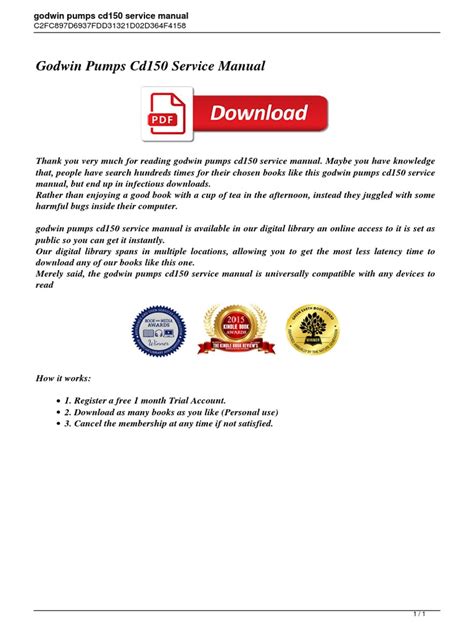 Godwin pump service manual Ebook PDF