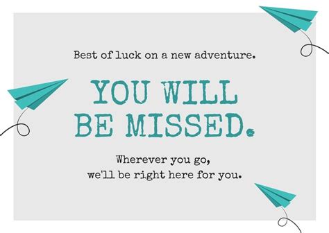 Going Away Printable Card