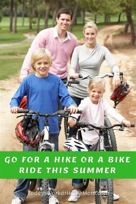 Going for a hike or bike ride