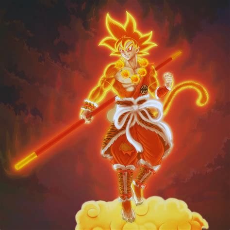 Goku's Crimson Transformation: The Legendary Super Saiyan God