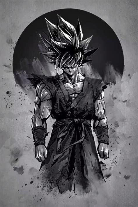 Goku in Black and White: Exploring the Dichotomy of the Saiyan Warrior