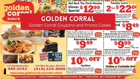 Golden Corral Coupons Printable