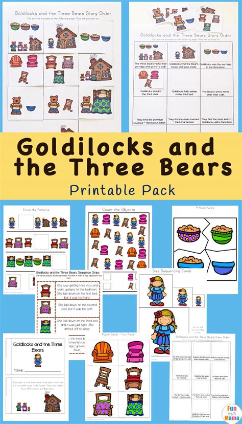 Goldilocks And The Three Bears Printable Book