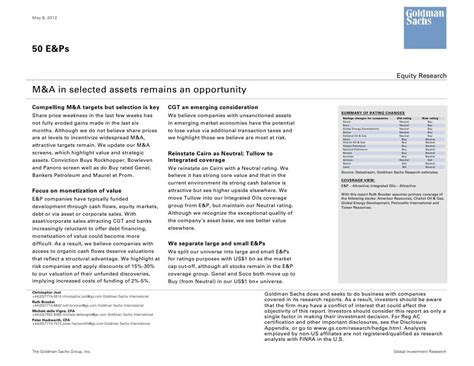 Goldman Sachs Equity Research: A Comprehensive Overview