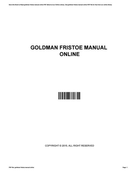 Goldman fristoe manual Ebook Reader