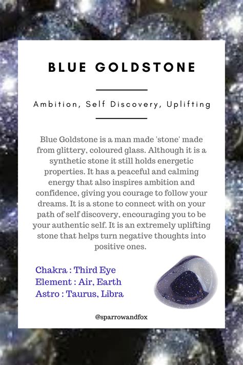 Goldstone Blue: A Kaleidoscope of Dreams and Possibilities