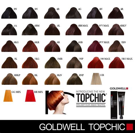 Goldwell Topchic Colour Chart