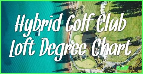 Golf Hybrid Degree Chart