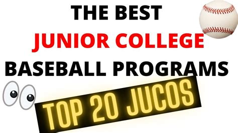 Good JUCO Baseball Schools: Discover the Top Programs for Exceptional Student-Athletes