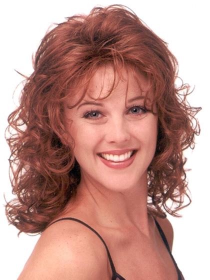 Good Red Curly Shoulder Length Classic Wigs