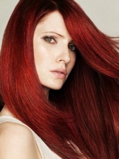 Good-Looking 2025: Straight Long Style Dark Red Synthetic Wigs