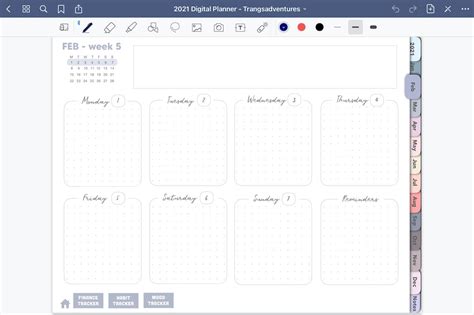 Goodnotes Planner Template