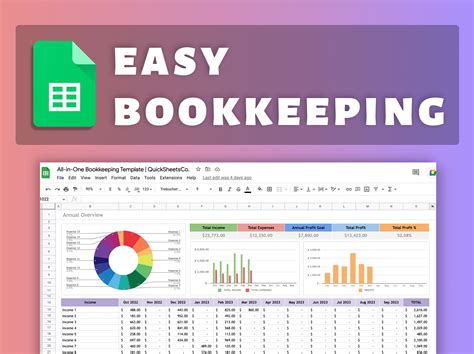 Google Sheets Bookkeeping Template