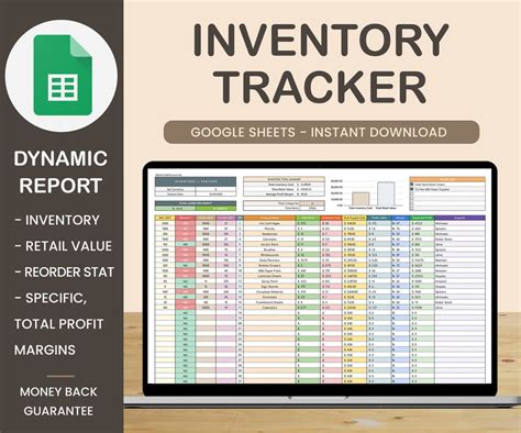 Google Spreadsheets Inventory Template
