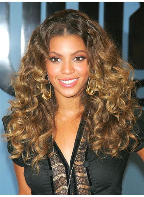 Gorgeous 18 Inches Beyonce 100% Human Hair Long Wavy Lace Wig