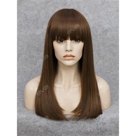 Gorgeous Brown Straight Long Synthetic Wigs