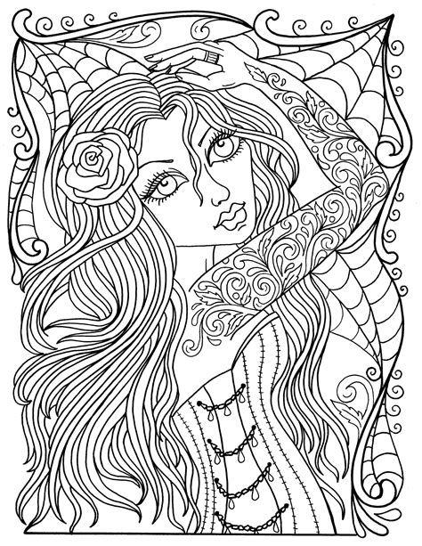 Gothic Coloring Books For Adults Adult coloring Books Doc