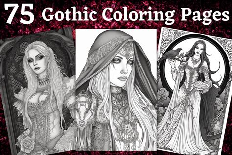 Gothic Coloring Books For Adults Adult coloring Books Epub