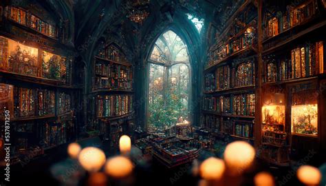 Gothic Witchy Library: A Bewitching Haven of Enchantments and Arcane Lore