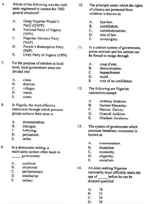 Government Waec Answers Reader