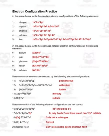 Gpb Chemistry Electron Distribution Answer Key Epub