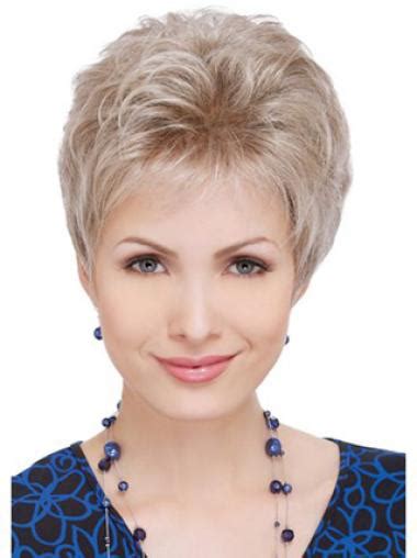 Graceful Blonde Wavy Short Celebrity Wigs