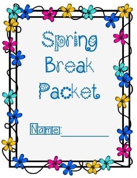 Grade 8 Spring Break Packet Answer Key Doc