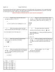 Gradpoint Answers Algebra 1a PDF