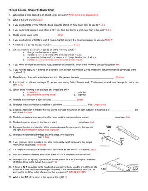 Gradpoint Physical Science Answers PDF