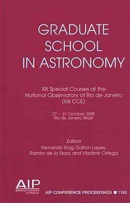Graduate School in Astronomy X Special Courses at the National Observatory of Rio de Janeiro; X CCE Epub