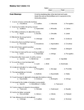 Grammar Mastery Test Unit 13 Answer Key PDF