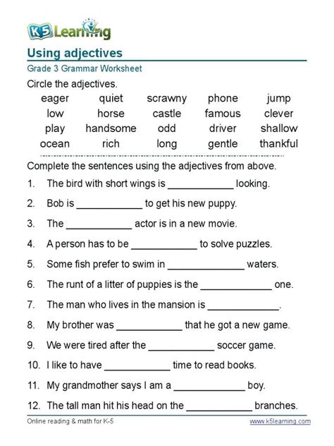 Grammar Practice 5th Grade Answer Key PDF